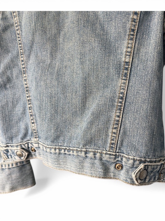 Levi's VINTAGE Easy Rider Light Blue Wash Denim Jacket with moto collar - Picture 4 of 7